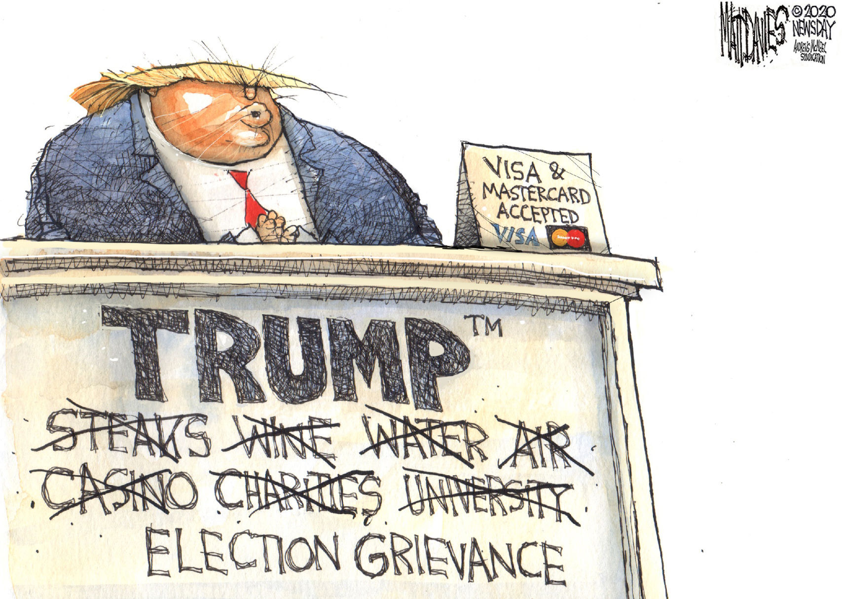 Editorial cartoon published Dec. 2, 2020